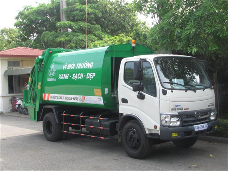 Xe ép rác Hino 6 khối